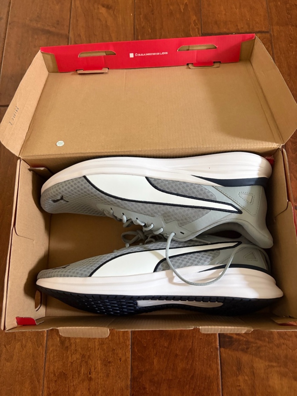 ❤️Puma Men's Light Gray Mesh Lace-Up Sneakers Athletic Shoe New size 13 - Picture 12 of 12
